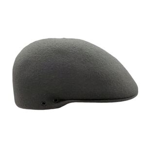 Vintage Huckel Bora Super newsboy hat wool felt gray men's XL